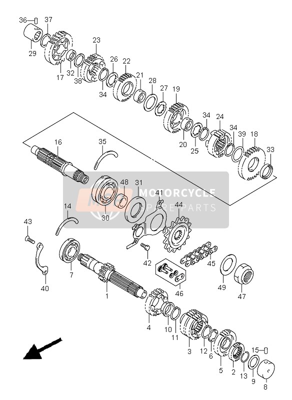 2762016G20, Joint Set, Chain, Suzuki, 1