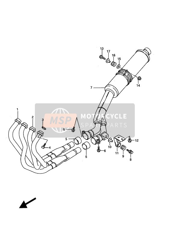 1416017E01, Pipe, Exhaust Lh, Suzuki, 0