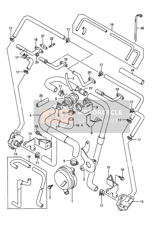 4431117E01, Tube, Fuel Hose, Suzuki, 2