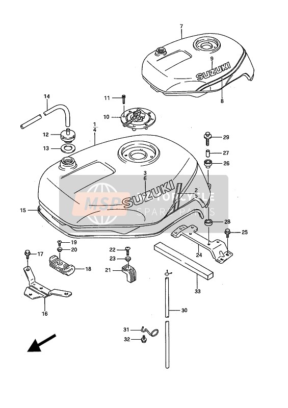 4410017E223WC, Feul Tank Assy, Suzuki, 0