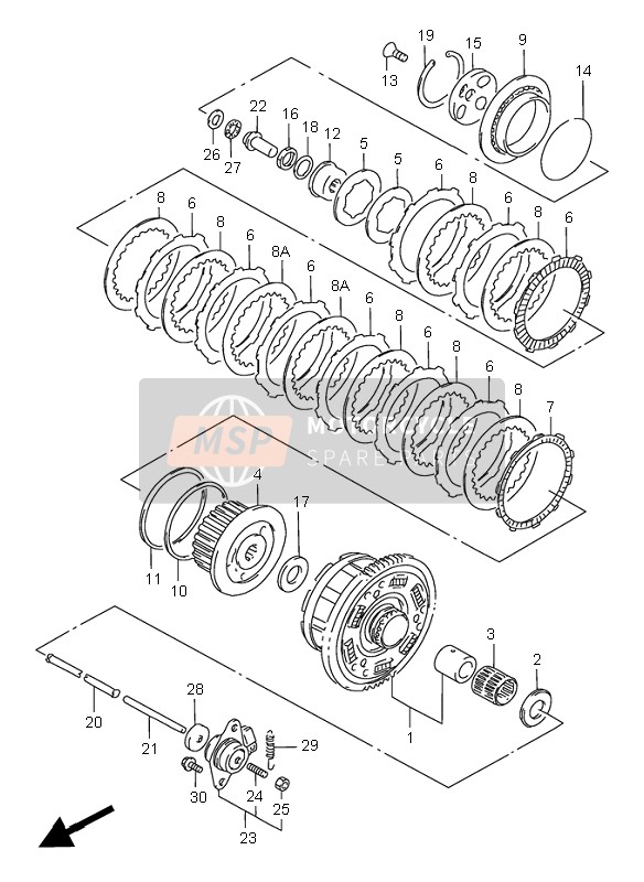 Suzuki GSX-R750 1997 Clutch for a 1997 Suzuki GSX-R750