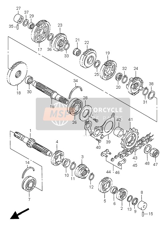 2434133E01, Gear, 4TH Driven (NT:30), Suzuki, 0