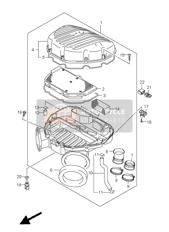 Suzuki GSX-R1000 2005 Air Cleaner for a 2005 Suzuki GSX-R1000