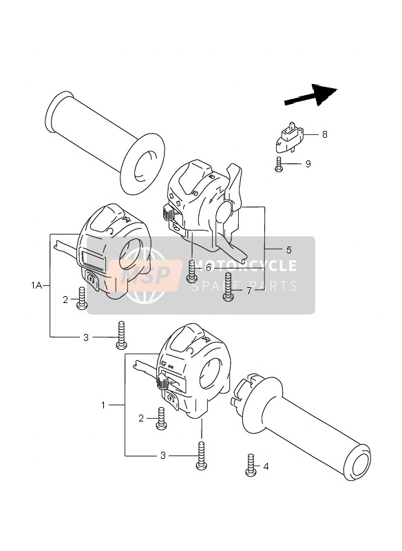 Suzuki GSX750F 2000 Handle Switch for a 2000 Suzuki GSX750F