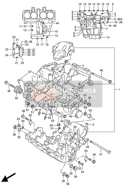 0924137002, Plug, Crankcase Lh, Suzuki, 2