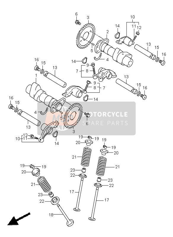 1291226F01, Valve, Exhaust, Suzuki, 0