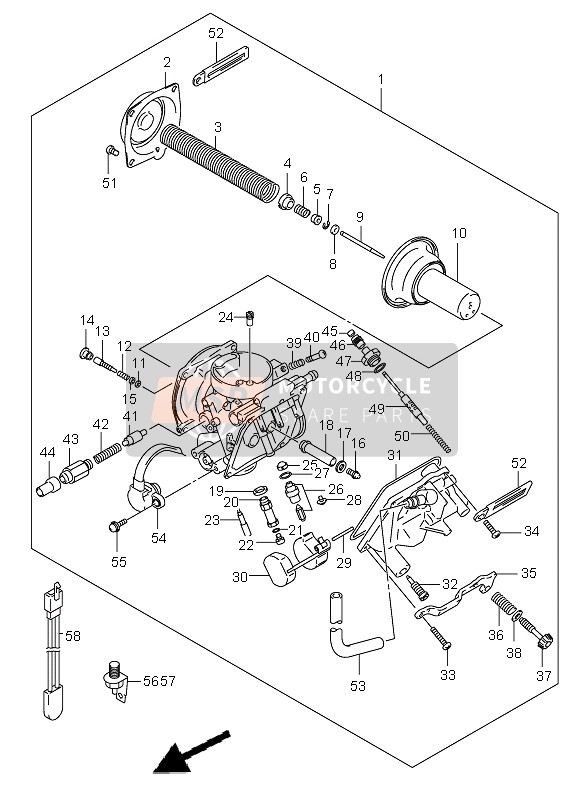 1358026F01, Sensor Assy`, Suzuki, 1