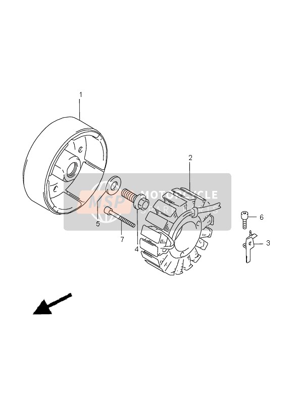 Suzuki GSX-R600 2000 GENERATOR für ein 2000 Suzuki GSX-R600