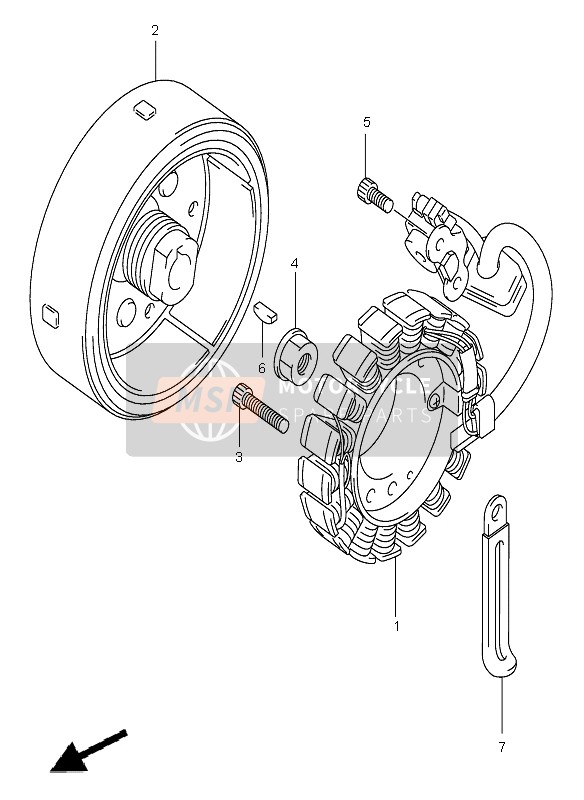 Suzuki VL125 INTRUDER 2005 MAGNETZÜNDER für ein 2005 Suzuki VL125 INTRUDER