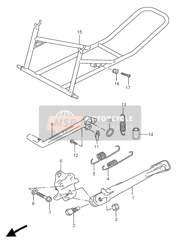 Suzuki GSX-R750 1997 STÄNDER für ein 1997 Suzuki GSX-R750