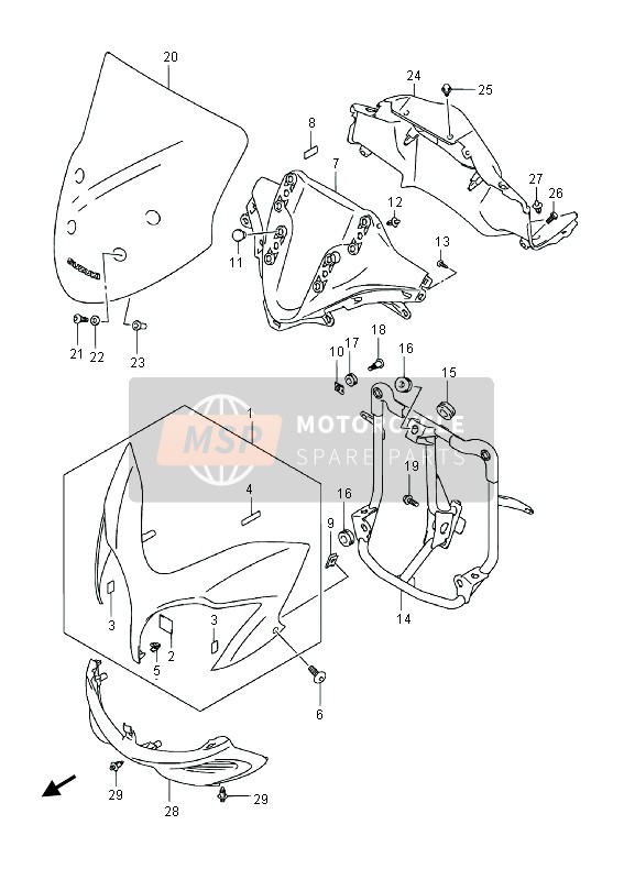 9441411J00, Panel, Front, Suzuki, 2