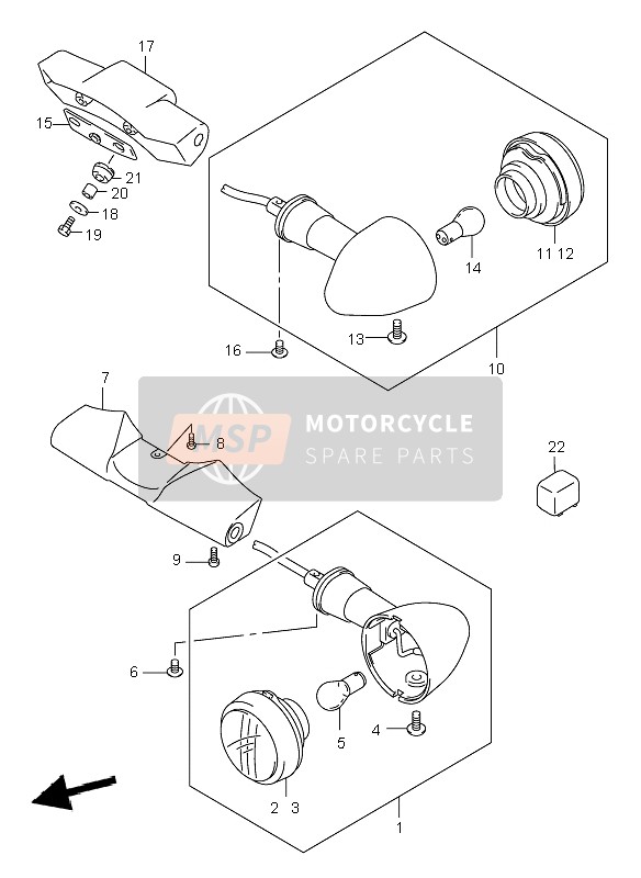 3560338AB4, Lamp Assy,Rear, Suzuki, 0