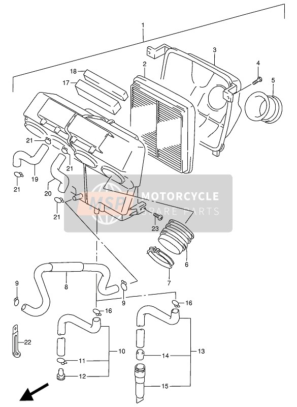 1389131E11, Tube,Inlet, Suzuki, 2