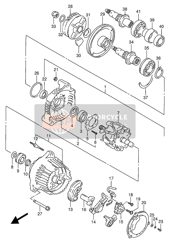 Suzuki RF900R 1994 Alternador para un 1994 Suzuki RF900R