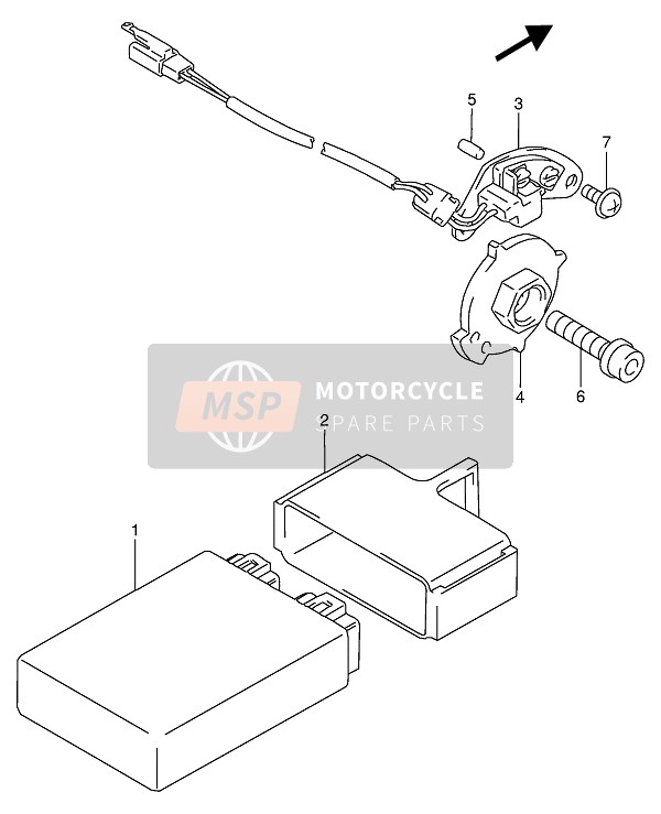 Suzuki RF900R 1994 Signaal Generator voor een 1994 Suzuki RF900R