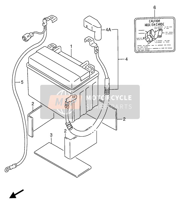 Suzuki RF900R 1994 BATTERIE für ein 1994 Suzuki RF900R