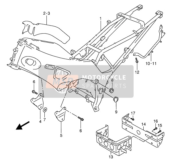 Suzuki RF900R 1994 Frame for a 1994 Suzuki RF900R