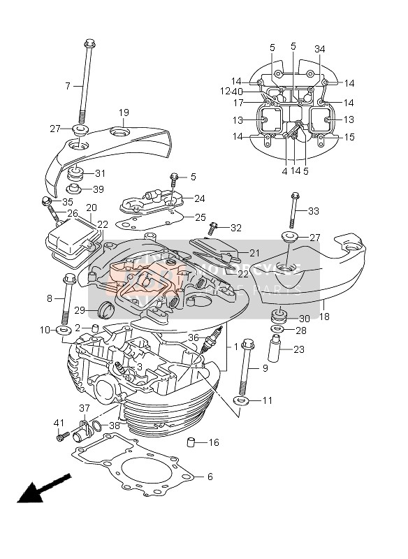 1789141F10, Union, Cylinder Head Joint, Suzuki, 2