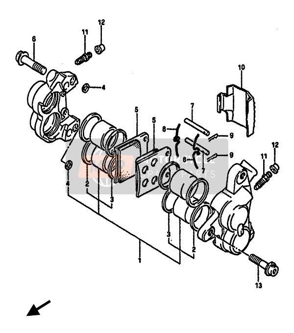 Suzuki GSX-R750(X) 1986 Front Caliper for a 1986 Suzuki GSX-R750(X)