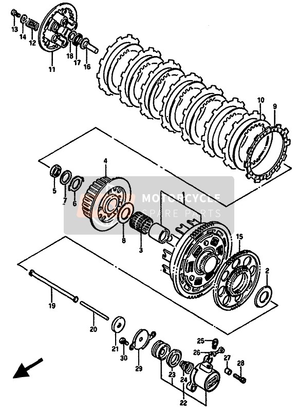 Suzuki GSX-R750(X) 1987 Clutch for a 1987 Suzuki GSX-R750(X)