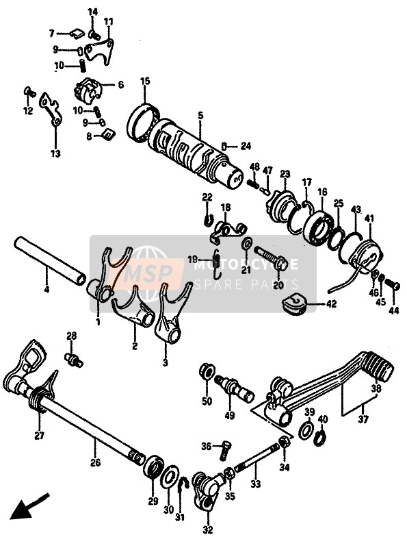 Suzuki GSX-R750(X) 1987 Gear Shifting for a 1987 Suzuki GSX-R750(X)