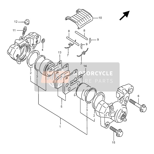 Suzuki GSX750F 1995 Rear Caliper for a 1995 Suzuki GSX750F