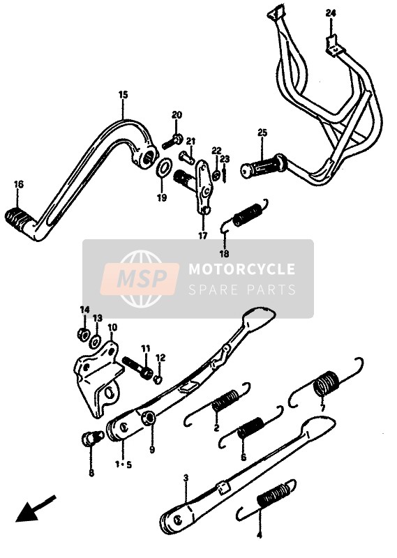 Suzuki GSX-R750(X) 1987 Supporter pour un 1987 Suzuki GSX-R750(X)