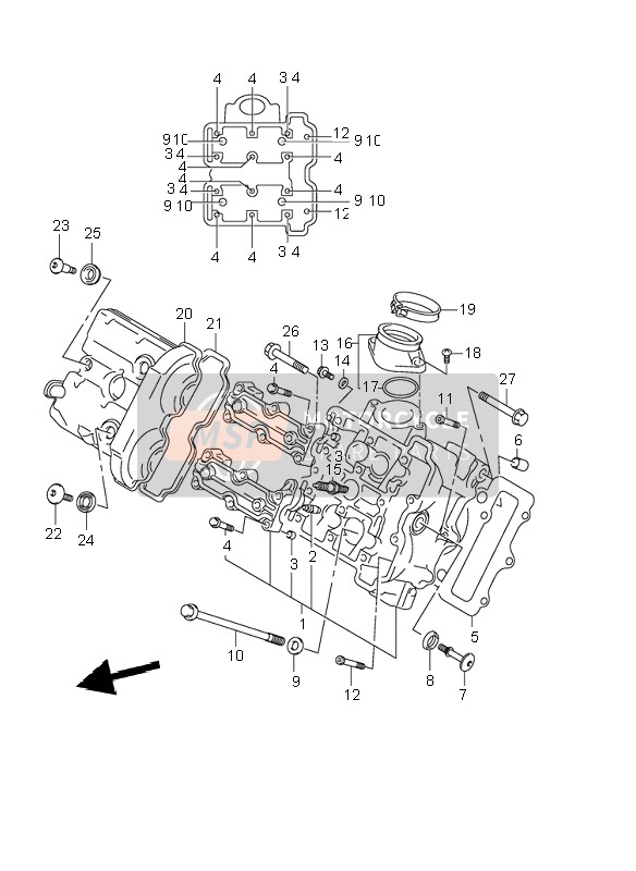 071200640B, Bearing Bolt, Suzuki, 3