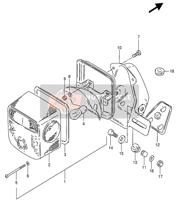 Combinatielamp achter (E25-E39)