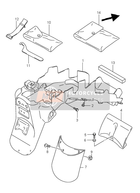 4743502F02, Band, Tool, Suzuki, 2