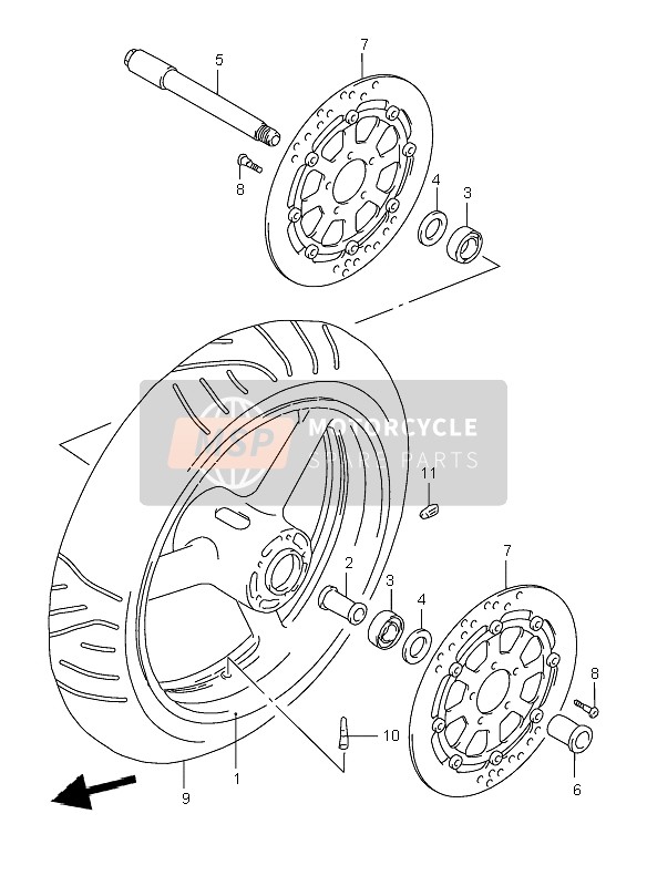 Suzuki TL1000R 2000 Front Wheel for a 2000 Suzuki TL1000R