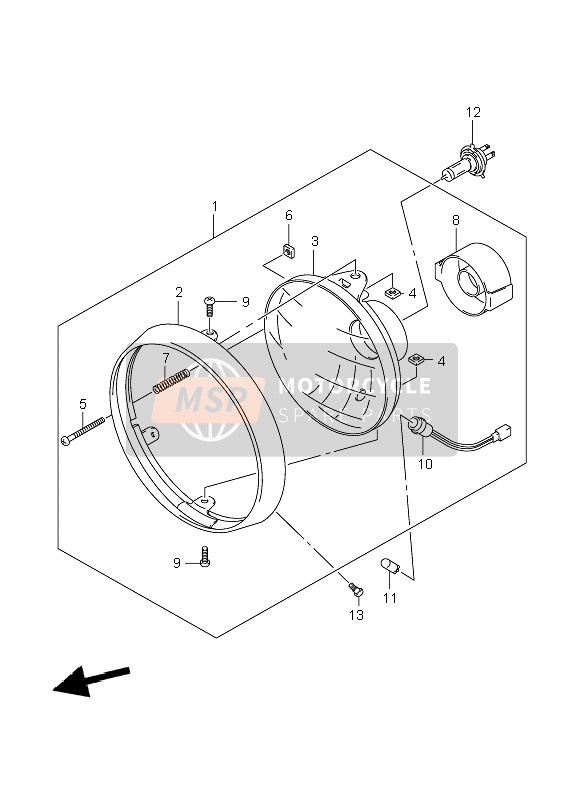 Lampada frontale (GSF1200-A)