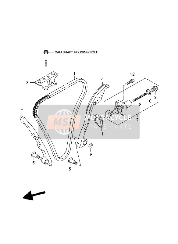 Suzuki GSR600 2006 Cam Chain for a 2006 Suzuki GSR600