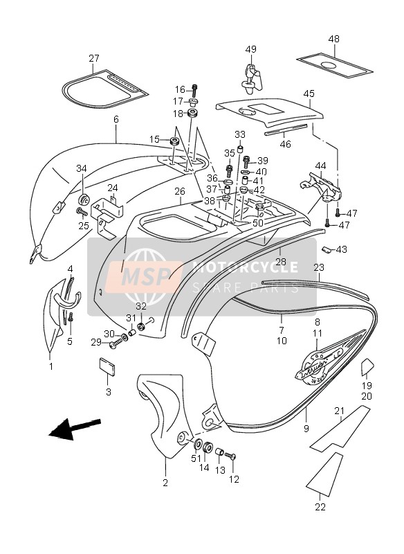 4780010F20BU6, Cover,Side Up/r, Suzuki, 0