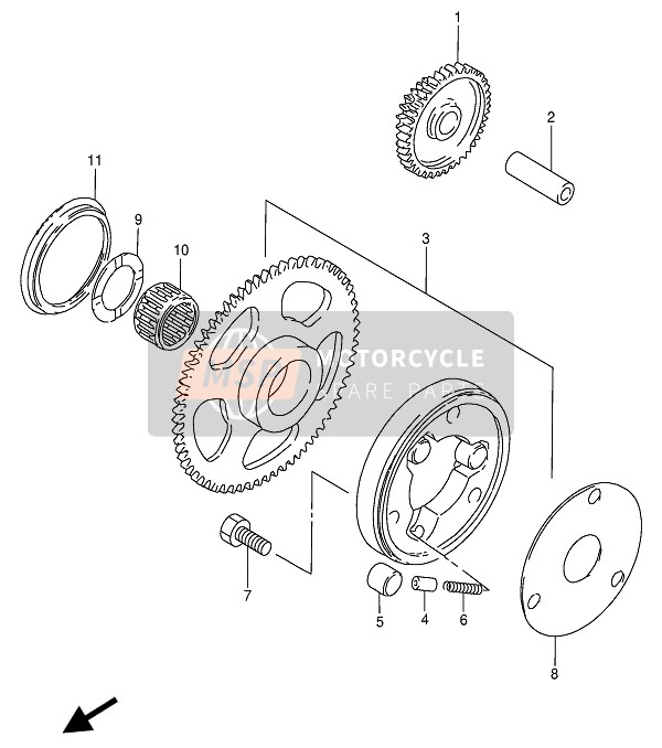 Suzuki GN250 1993 ANLAUFKUPPLUNG für ein 1993 Suzuki GN250