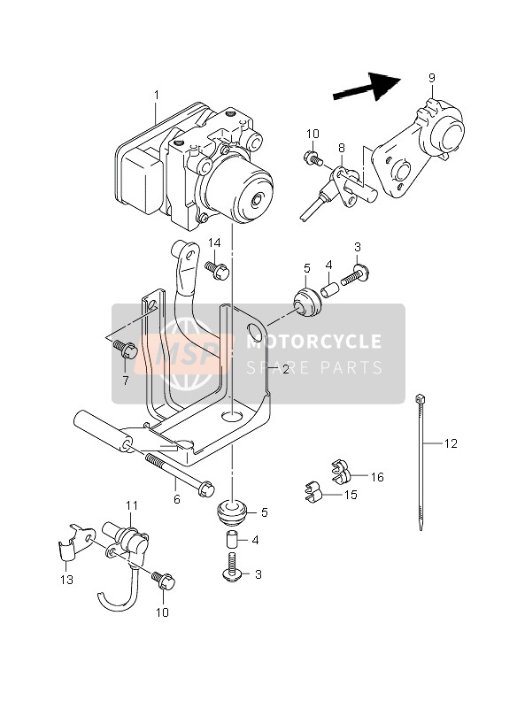 5561044G01, Unit Assy,Hydraulic Abs, Suzuki, 0