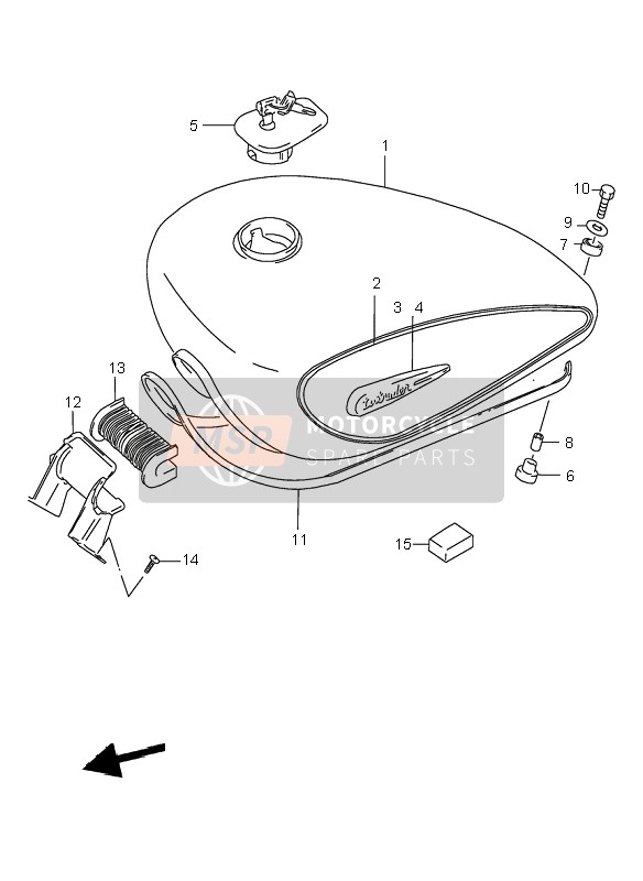 4410038EA033J, Tank Assy, Fuel (Black), Suzuki, 0