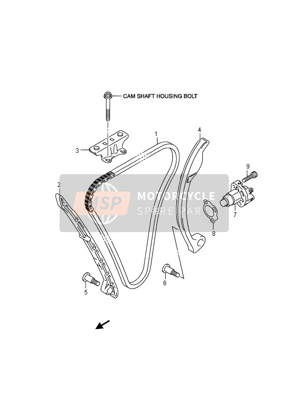 1281108J01, Tensioner,Cam Chain, Suzuki, 0