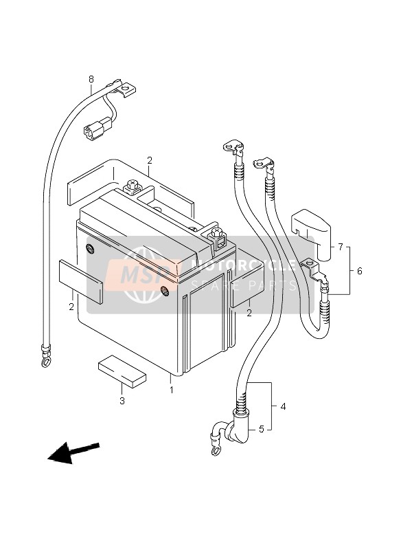 3382042F00, Wire, Battery Plus Lead, Suzuki, 0