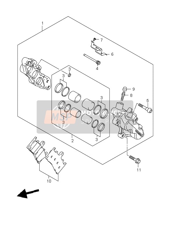 5910040860, Piston Set, Suzuki, 1