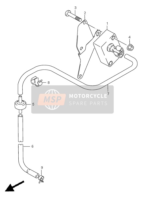 Suzuki VS1400 INTRUDER 1996 Sensore boost per un 1996 Suzuki VS1400 INTRUDER