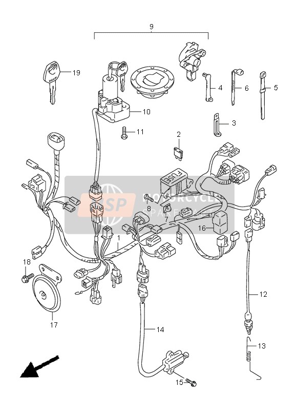 3710004F00, Blocchetto Accensione, Suzuki, 0