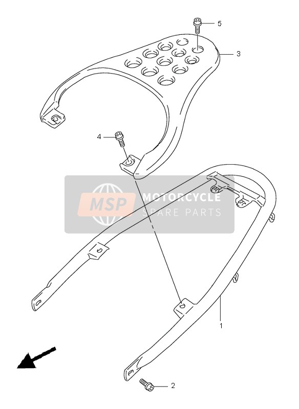 4120004F0024K, Semitelaio Posteriore, Suzuki, 0