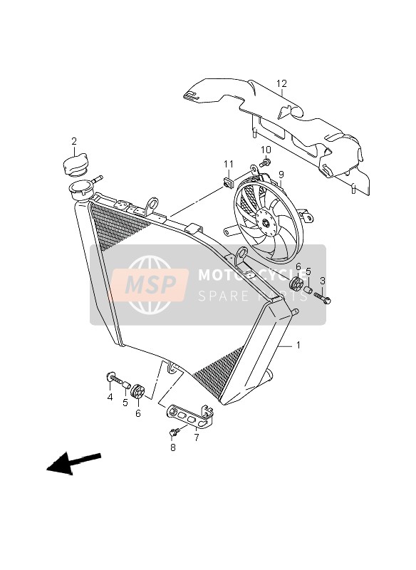 1775001H00, Steunplaat, Suzuki, 1