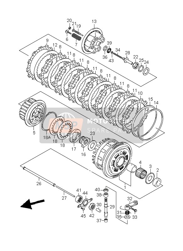 2162341G00, Nut, Cl Press Disk Lifter Lock, Suzuki, 1