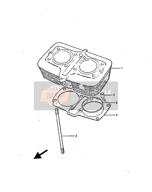 Suzuki GS450(E)(S) 1987 Cylinder for a 1987 Suzuki GS450(E)(S)