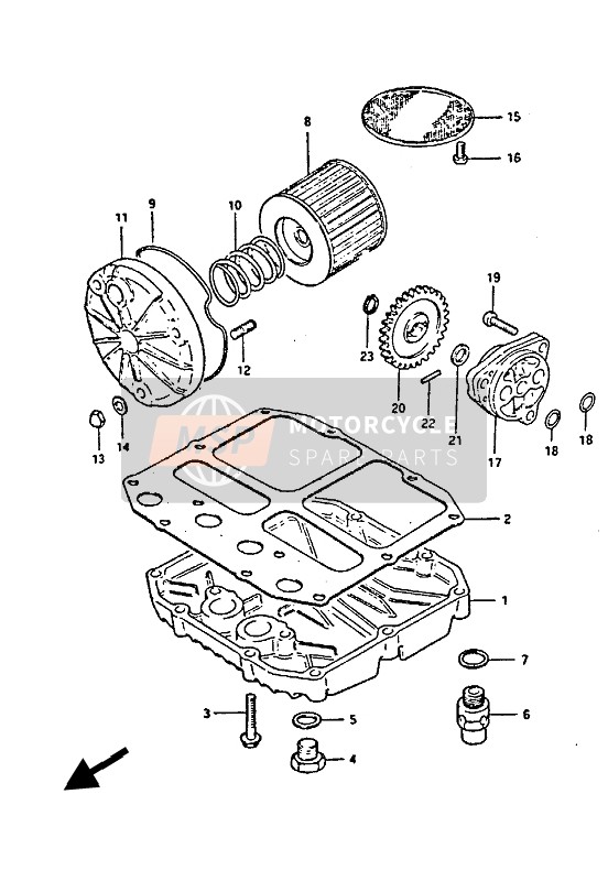 Suzuki GS450(E)(S) 1987 Oil Pump for a 1987 Suzuki GS450(E)(S)