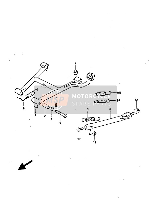 Suzuki GS450(E)(S)(EU)(SU) 1988 Standaard voor een 1988 Suzuki GS450(E)(S)(EU)(SU)