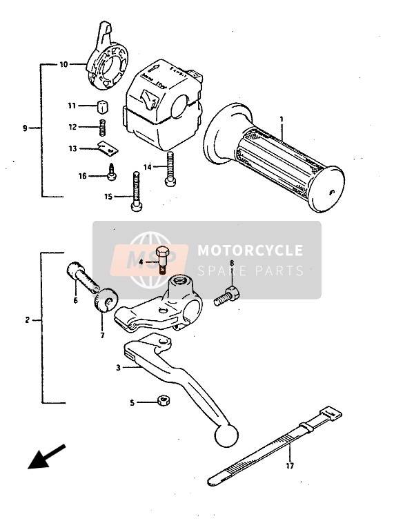 5762020A02, Kupplungshebel, Suzuki, 1