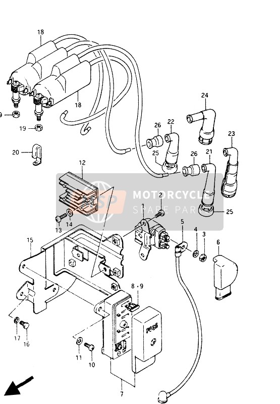 Suzuki GS1100G 1986 ELEKTRISCH für ein 1986 Suzuki GS1100G